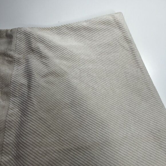 J CREW Women 99% Cotton Corduroy A-Line Mini Skirt Striped Cream Color SZ 4 - Picture 4 of 8